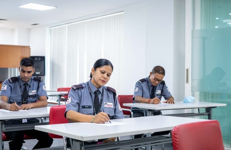 security guard training session