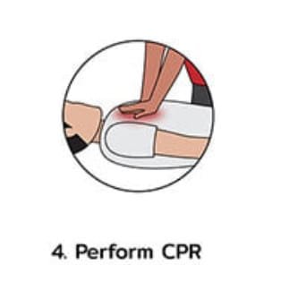 cpr step 4 chest copmpressions